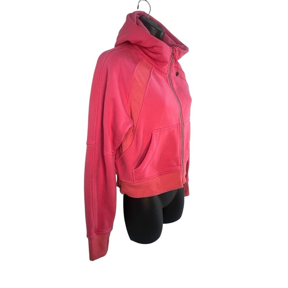 Lululemon Scuba Full Zip Cropped Hoodie In Lip Gloss Pink Size S/XS excellent - Picture 5 of 11